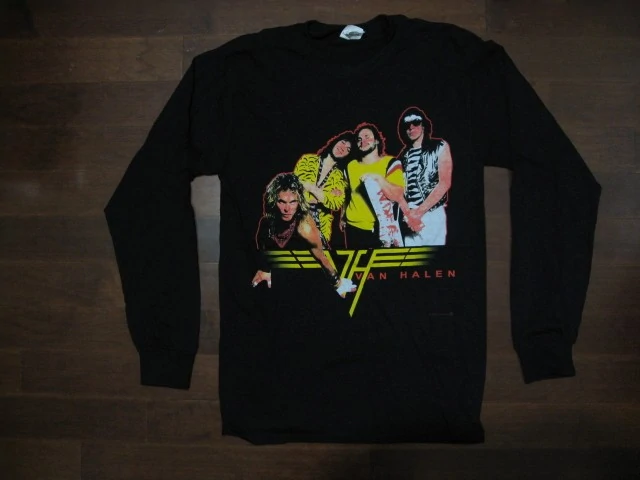 VAN HALEN‏ - ORIGINAL GROUP- Two Sided Print. Long Sleeve Shirt