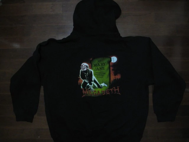 Megadeth - LOGO / RIP Mary Jane - Two Sided Printed     Hoodie