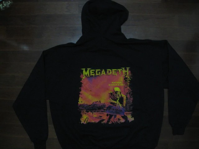 MEGADETH - Logo / Peace Sells But Who's Buying- - Two Sided Printed Hoodie #2