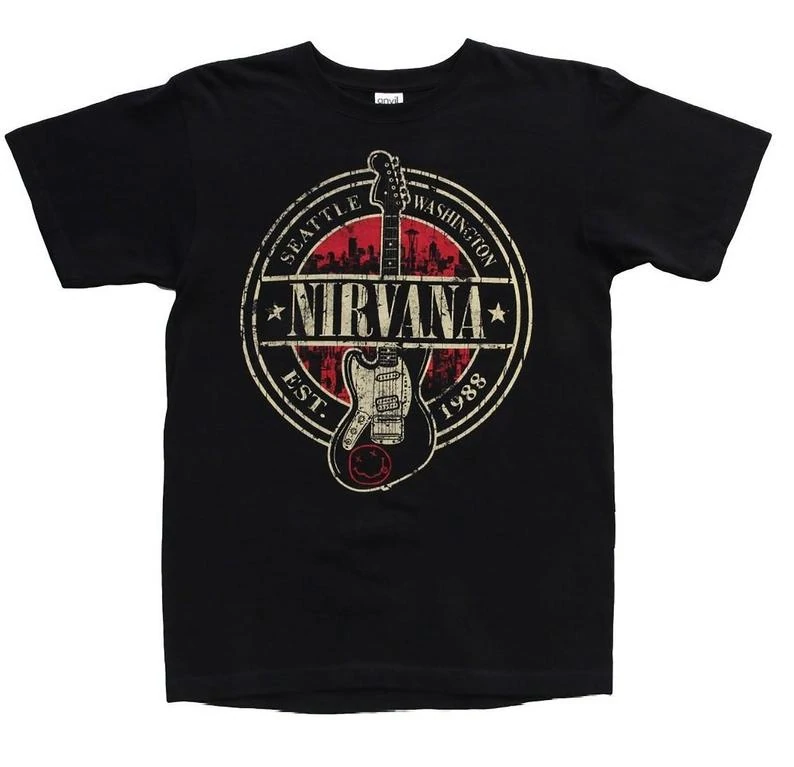 NIRVANA- Seattle, Washington. EST. 1988 -T Shirt